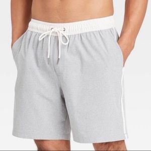 NWT Goodfellow & Co. Men’s Grey 7” Swim Trunks S